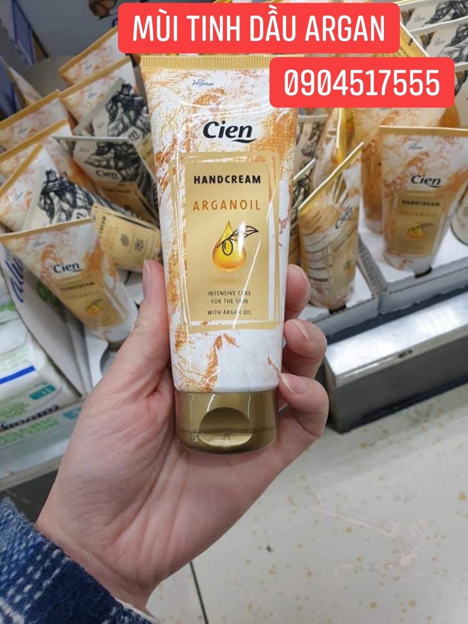 Kem dưỡng da tay cien từ tinh dầu argan 100ml hàng pháp chính hãng - 11306
