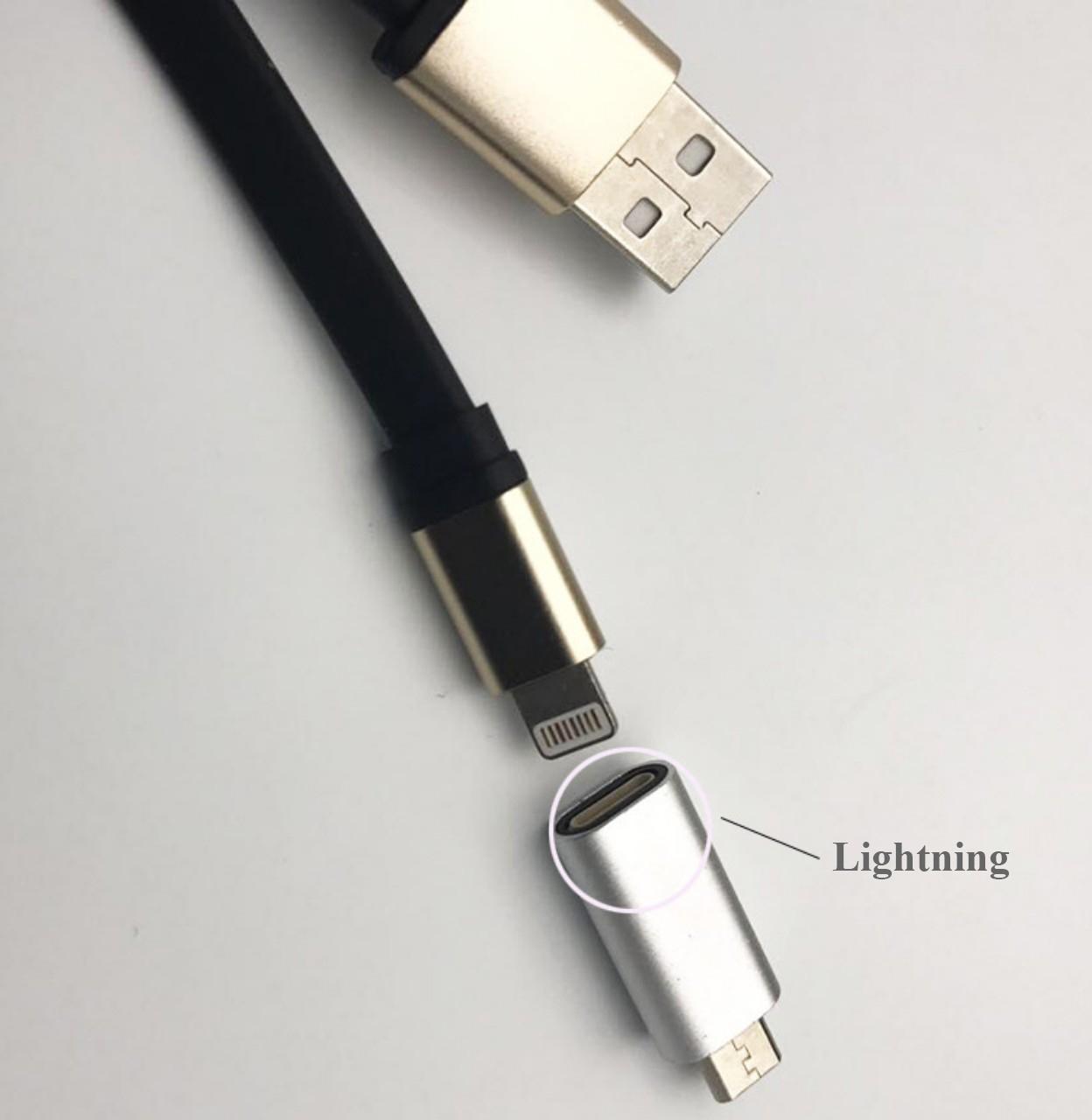 ĐẦU CHUYỂN LIGHTNING SANG MICRO USB - USB