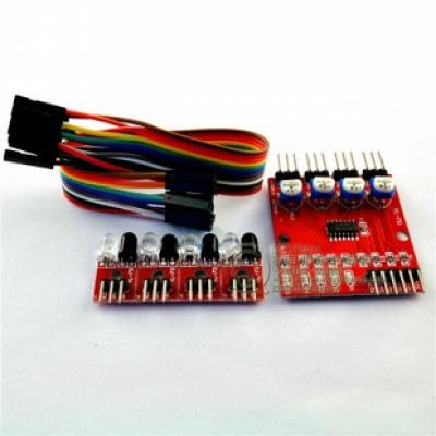 Module Cảm Biến Dò Đường Hồng Ngoại V4 4 Kênh