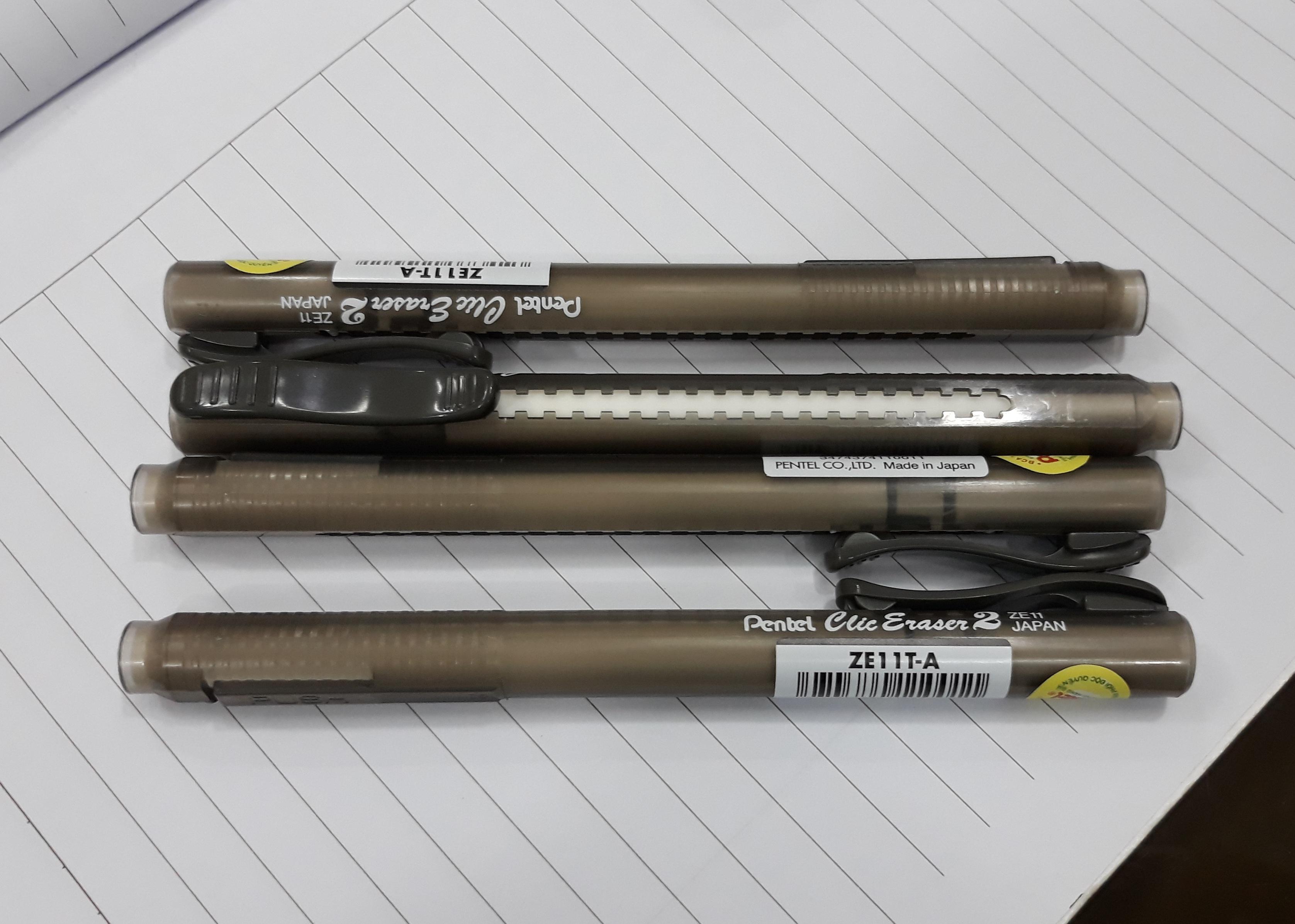 Gôm tẩy chì dạng bút Pentel Clic Eraser 2, ZE11T