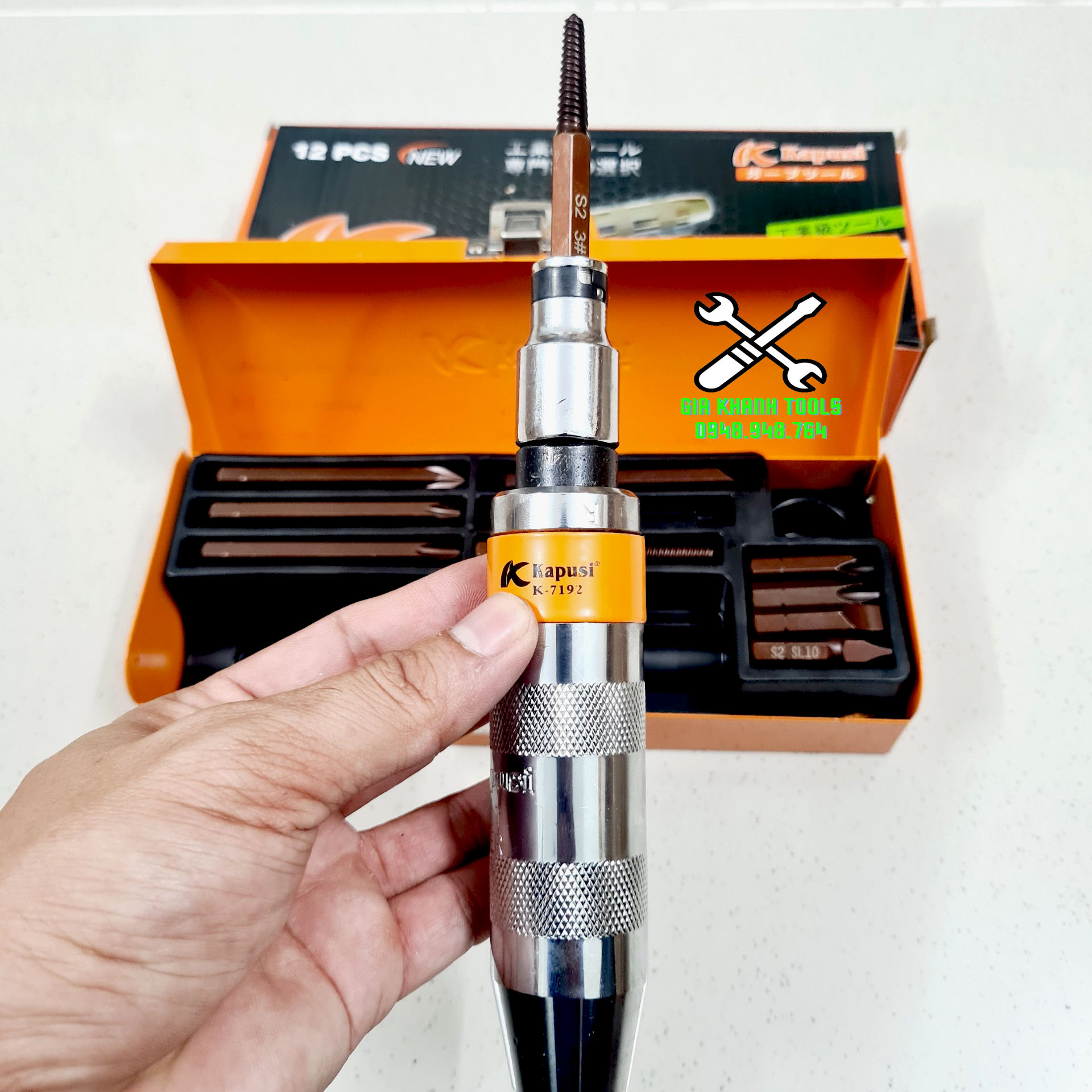 Bộ vít đóng 12 chi tiết kapusi