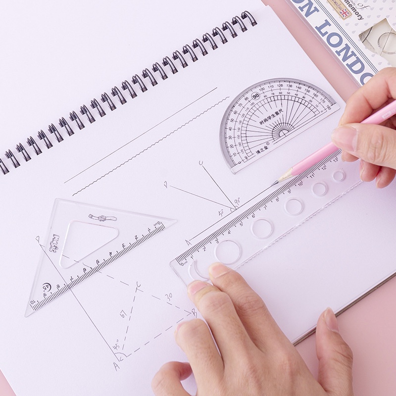 Thước Bộ 4 Món Aihao Dài 20cm