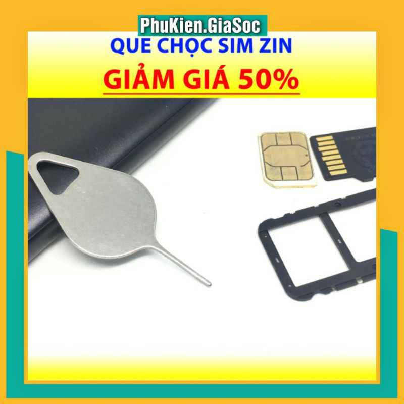 Cây Chọc Sim Điện Inox - Que Chọc Sim Inox Hình Giọt Nước