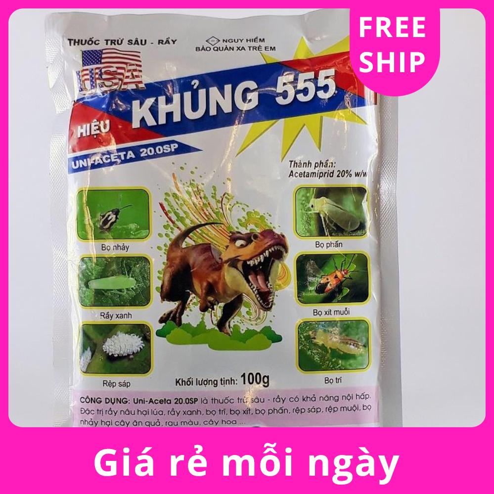 Thuoc trừ rầy UNI-ACETA 20SP (100g) chuyên tri. bọ nhảy, bọ trĩ, bọ xít, bọ phấn, rệp sáp, rầy xanh