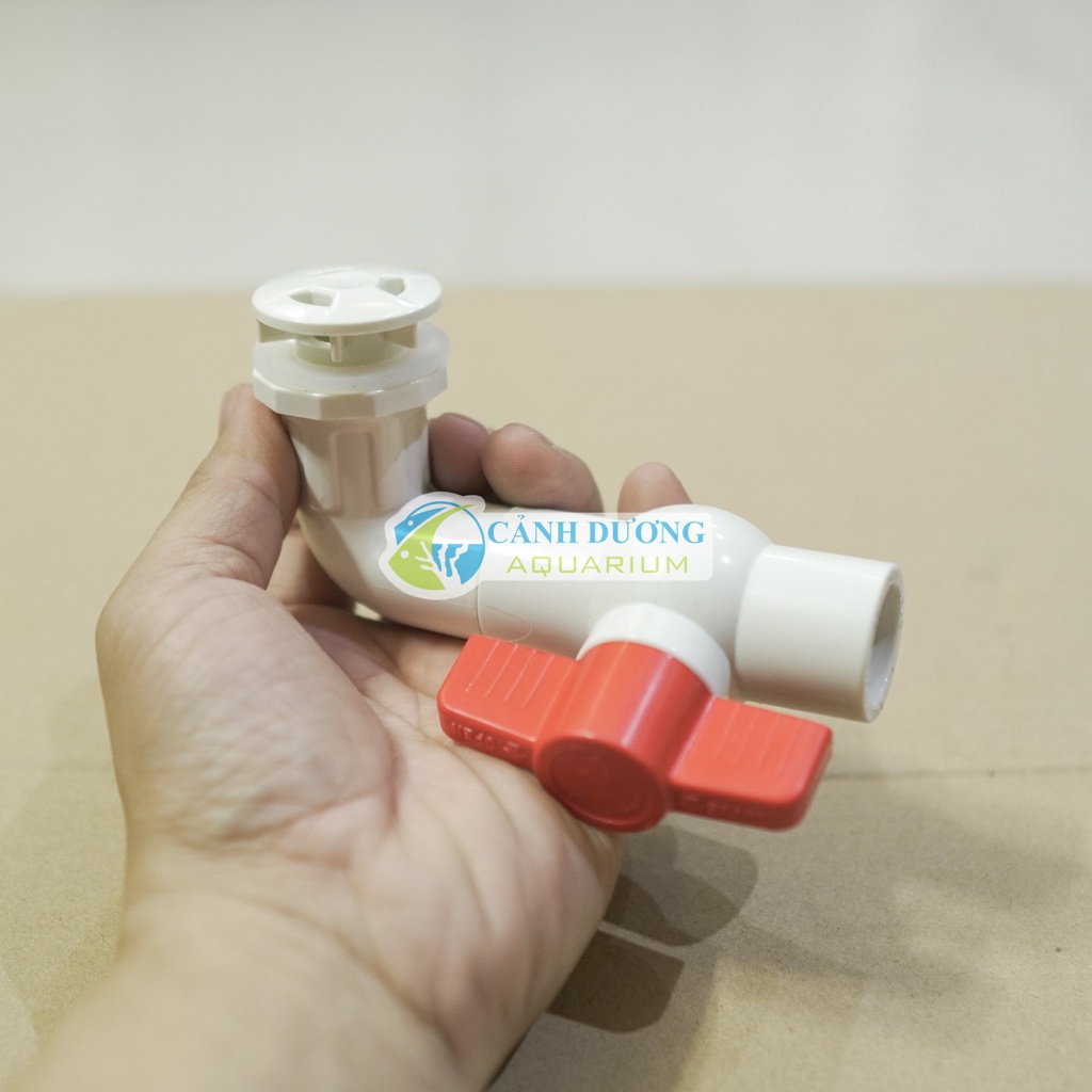Aquarium bottom drain with lock valve, aquarium bottom drain, tank drain valve
