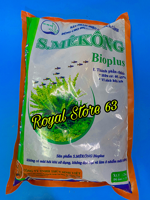 Phân nền thủy sinh SMêKông II BioPLus cho bể cá (túi 2kg)