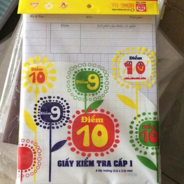 GIẤY KIỂM TRA CẤP I HỒNG HÀ 4 ÔLY