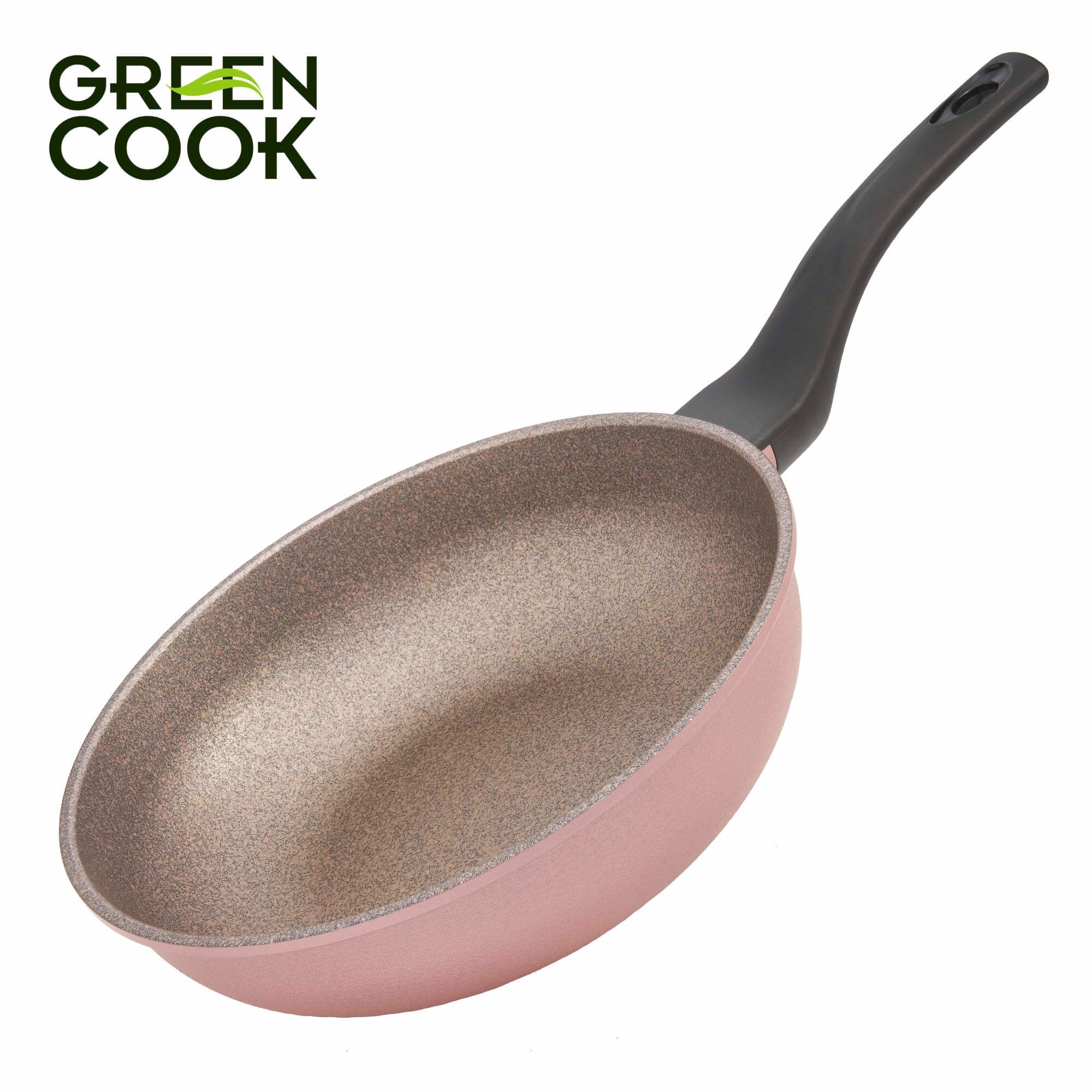 Chảo đúc vân đá đáy từ sâu lòng 26cm Green Cook