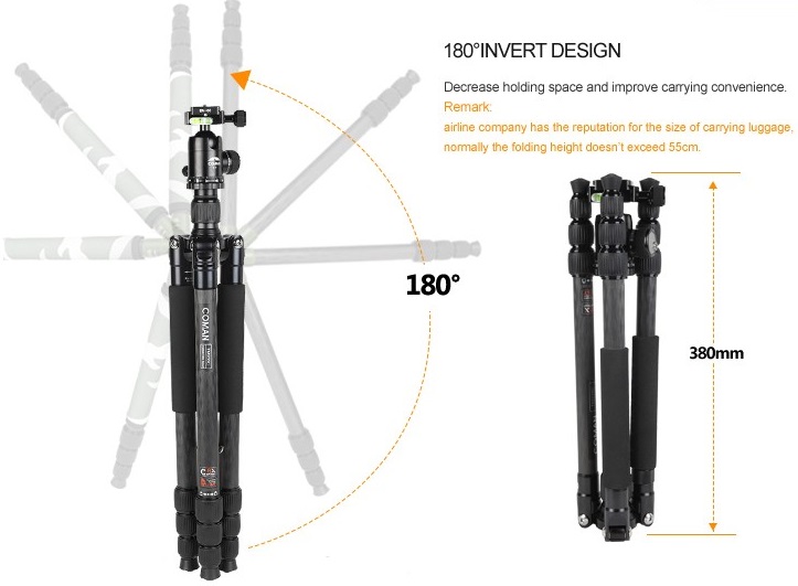[HCM]Chân máy ảnh tripod Coman TM286CC1 Carbon