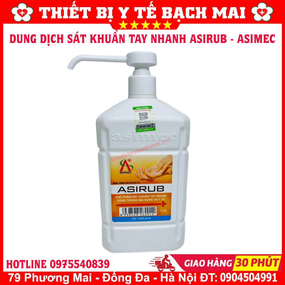 Dung Dịch Sát Khuẩn Tay ASIRUB Chai 1000ml