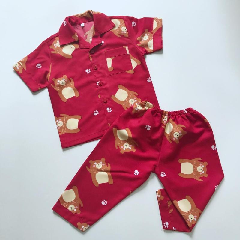 Nơi bán Pijama Kate thái cho bé hình Gấu đỏ 10-40kg