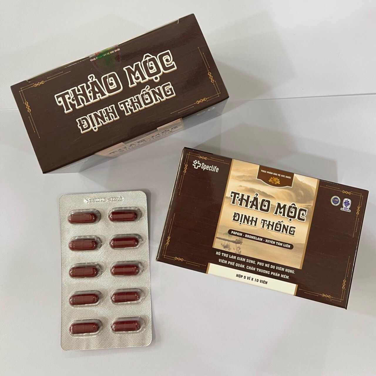 [HCM]Thảo Mộc Định Thống (XUYÊN TÂM LIÊN Bromelain papain) - 50 viên