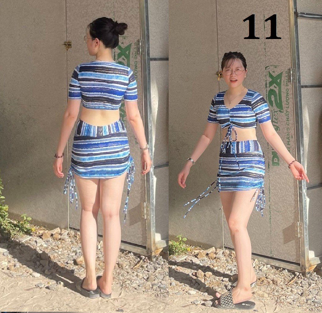 Bộ bikini áo rút ngực các kiểu