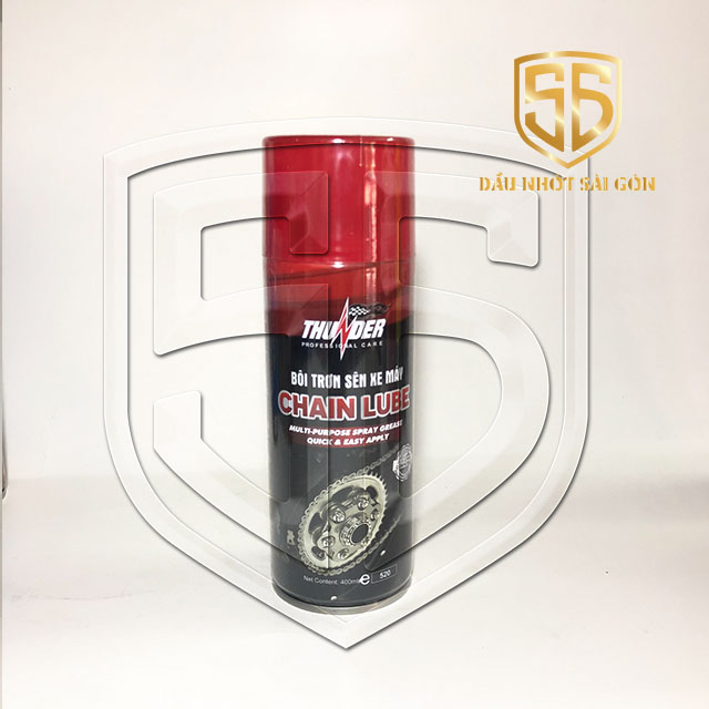 Chai xịt dưỡng sên, bôi trơn sên Thunder chain lube (400ml)