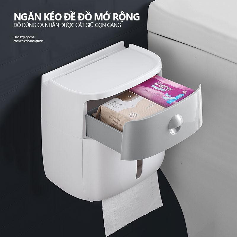 Hộp đựng giấy vệ sinh 2 tầng