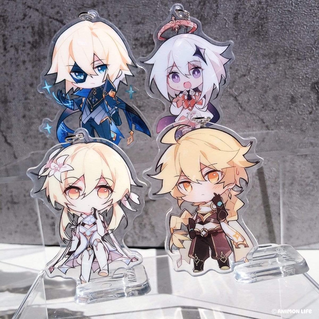 Móc khóa game GENSHIN IMPACT mẫu 2 chibi anime