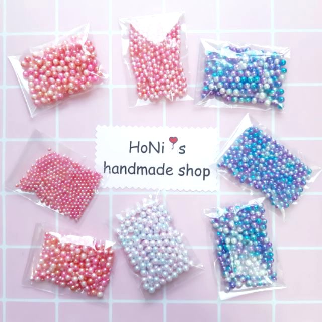 Hạt Ngọc Nhiều Màu Trang Trí Móc Khóa Shaker
