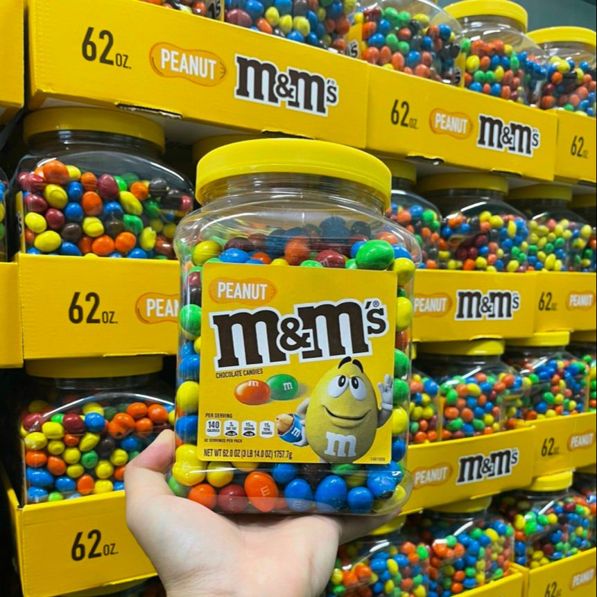 [Hủ 1.75KG] Kẹo Socola M&M Mỹ - Date T7/2022