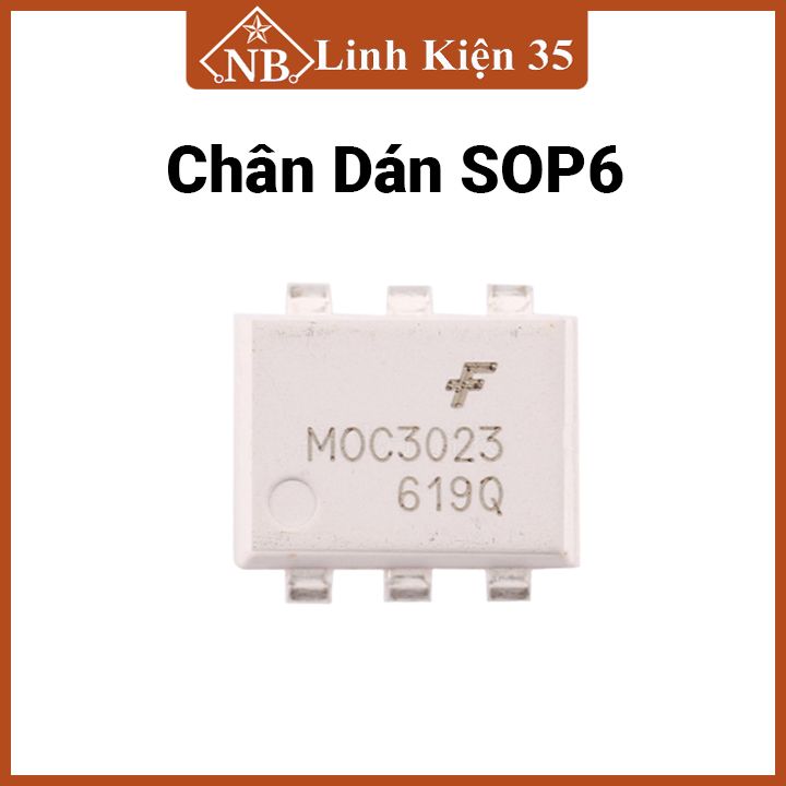 Ic moc3023 dip6/sop6 - opto cách ly ngõ ra triac, điện áp 600v