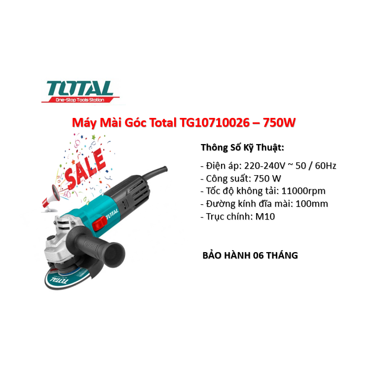Máy Mài Góc Total TG10710026 - 750W - 100mm