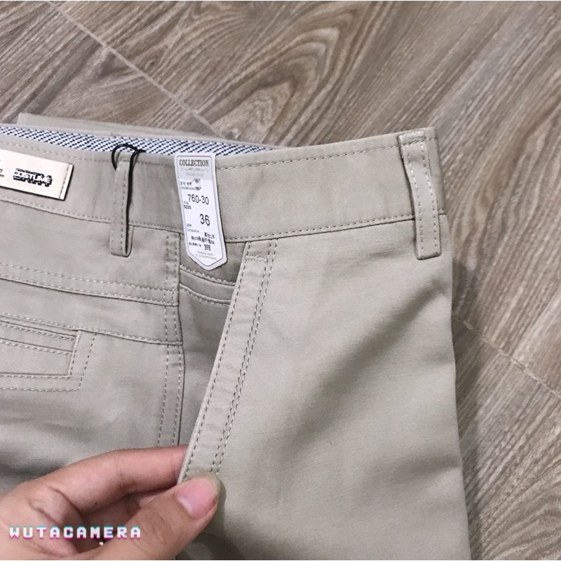 Quần kaki nam trung niên dáng suông chất đẹp