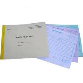 Phiếu nhập kho 2 liên, 3 liên  - 13x18.5cm