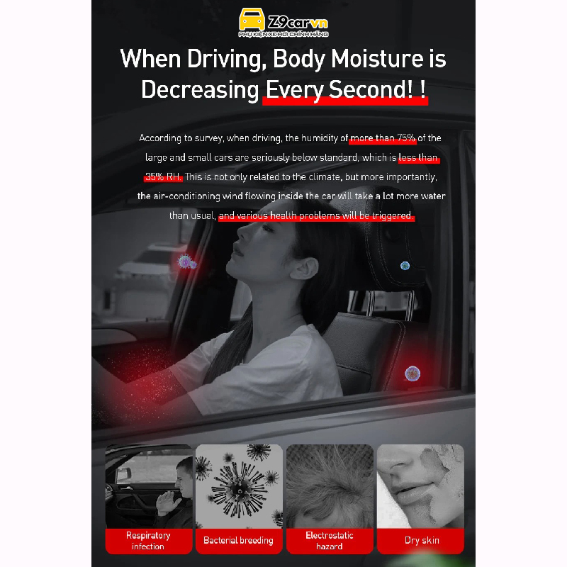 Máy phun sương mini tạo ẩm Baseus Moisturizing