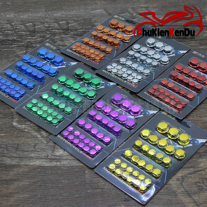 CHỤP ỐC GẮN XE MÁY 1 BỘ 30 CON