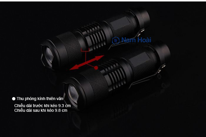 Đèn pin siêu sáng mini SK68 CREEQ5 nhỏ gọn