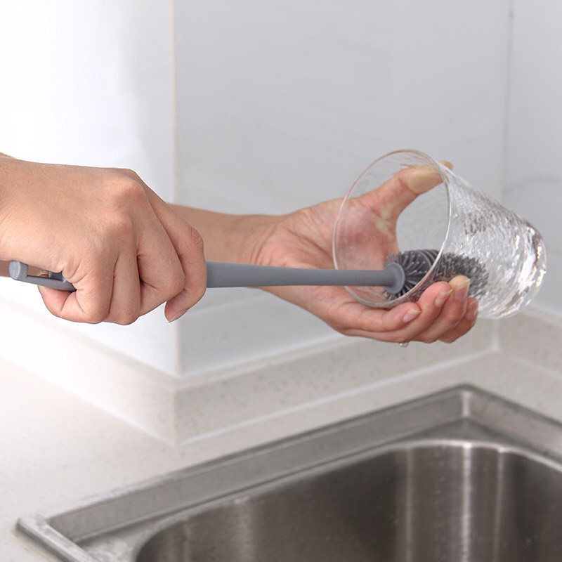 Cọ rửa ly B84 chất liệu silicone cọ rửa bình sữa cho em bé cây rửa ly đồ gia dụng tiện lợi NXNDB84