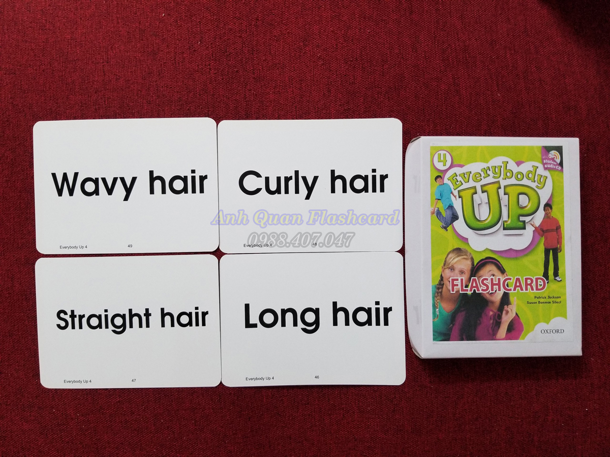 Bộ Flash card Everybody UP 4 (150 thẻ khổ A5 in 2 mặt)