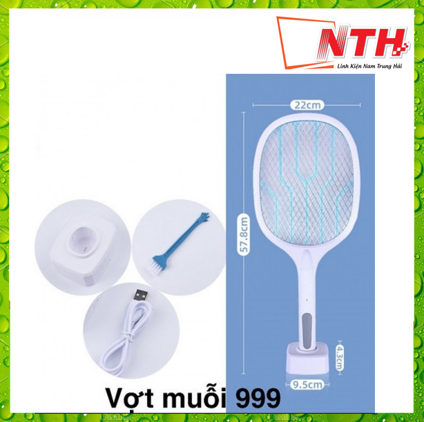 Vợt muỗi kiêm đèn bắt muỗi có đế cyx - d1