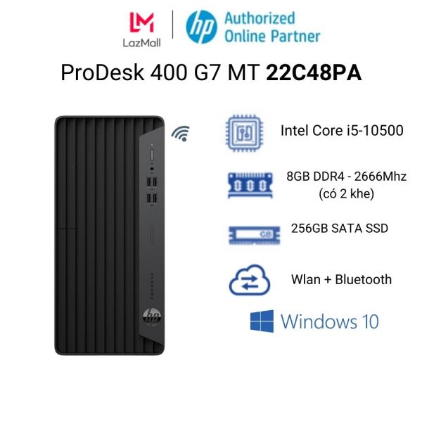 Bảng giá [Trả góp 0%] Máy tính đồng bộ HP ProDesk 400G7 22C48PA/Core i5-10500/8GB DDR4/256GB SSD/DGWRW/ Wifi + Bluetooth/ Key + Mouse HP/Windows 10 Phong Vũ