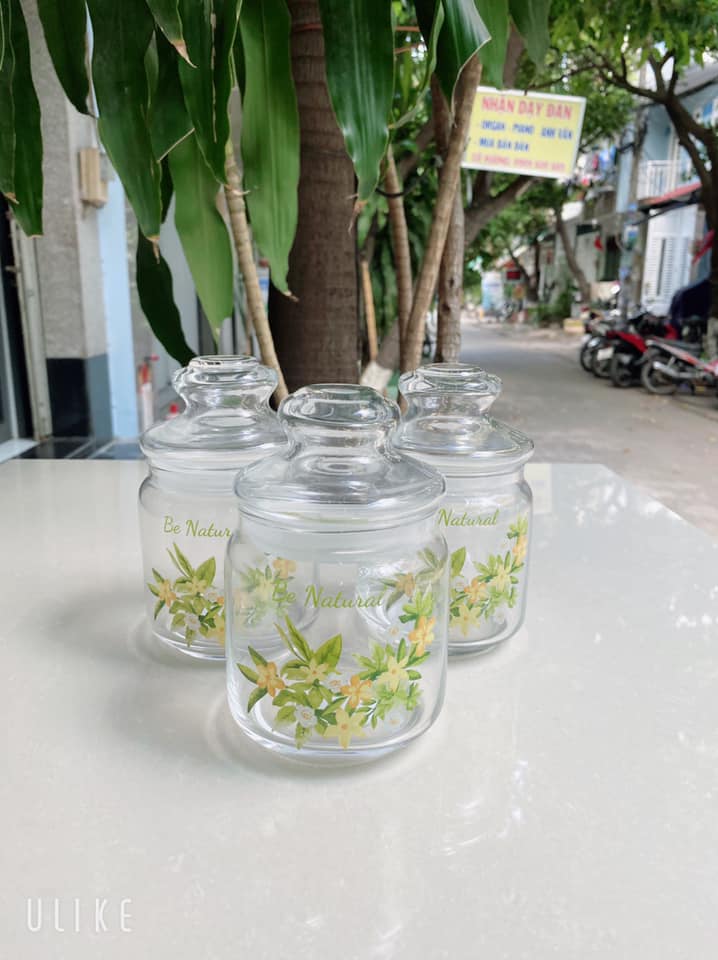 Set 3 hủ thuỷ tinh có nắp 500ml