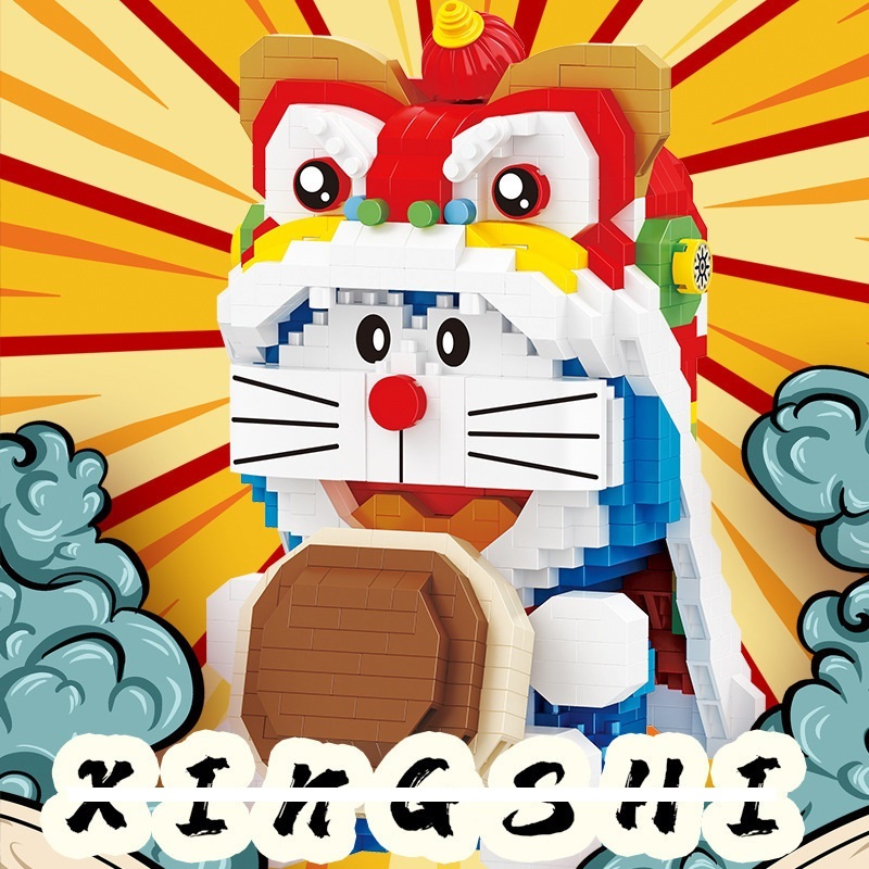 Bộ Xếp Hình Doraemon, Đồ Chơi Lắp Ráp Doraemon, Hoạt Hình Doraemon