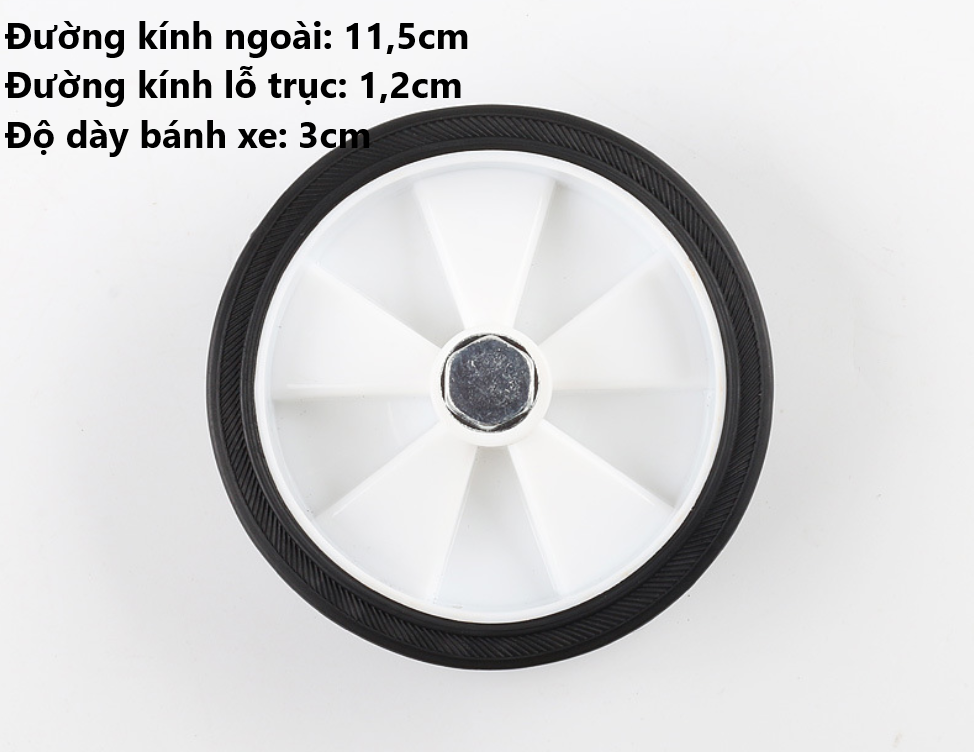 Bánh xe cao su siêu bền nhiều kích thước