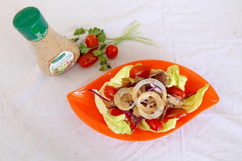 [Phù hợp ăn kiê.ng] Sốt Salad Mè Rang Golden Farm