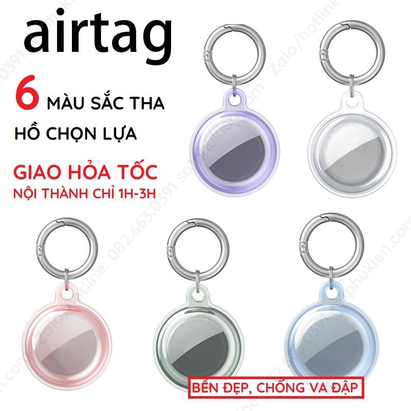 Bao da móc khoá AirTag Case AirTag Trong suốt TPU