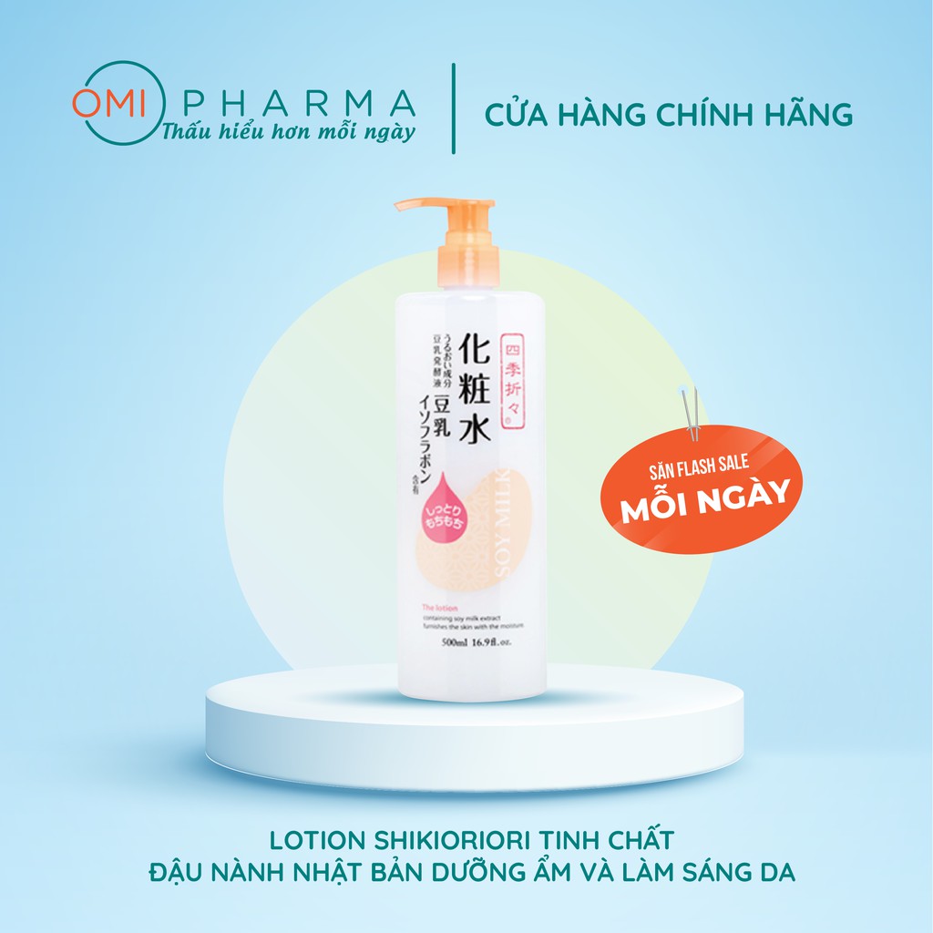 Lotion Nước Toner Dưỡng Da Tinh Chất Đậu Nành Dưỡng Ẩm Và Làm Sáng Da 500ml
