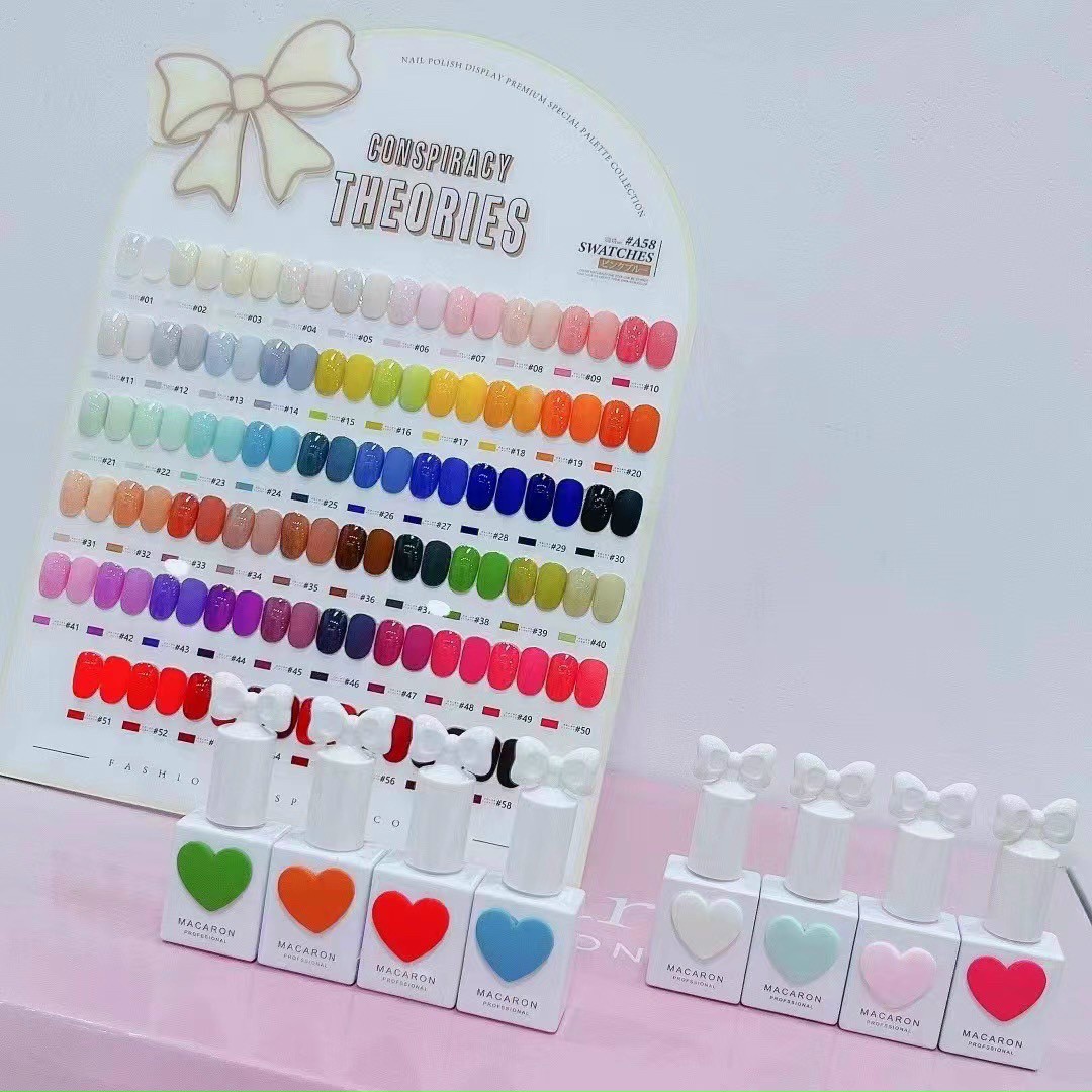 Set Sơn Nơ 58 Màu, sơn gel [ Tặng BASE, TOP, BẢNG MÀU ]