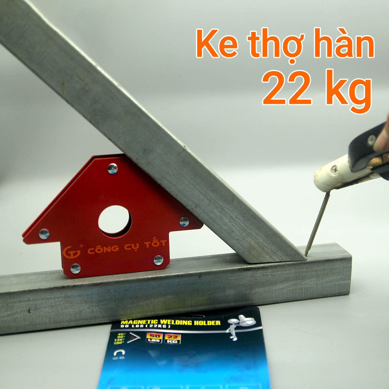 Ke góc nam châm 50LBS lực hút 22kg để giữ sắt khi hàn điện