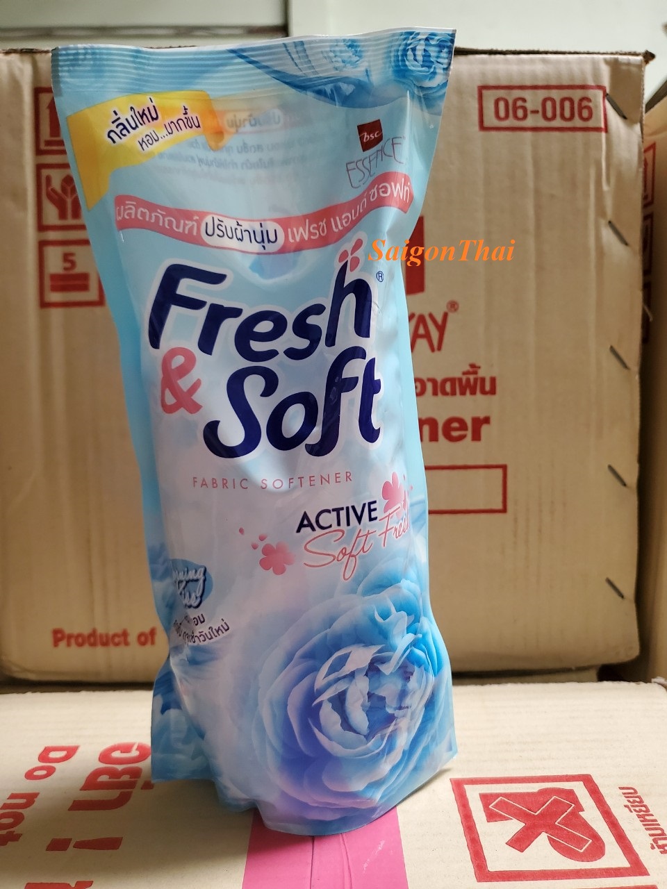 (SGT) Nước xả vải Thái Lan Fresh&Soft 600ml/túi