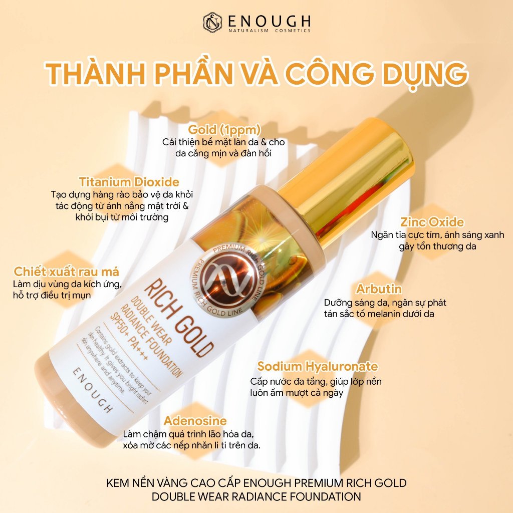 Kem nền Collagen Ultra X10 Enough Foundation SPF50