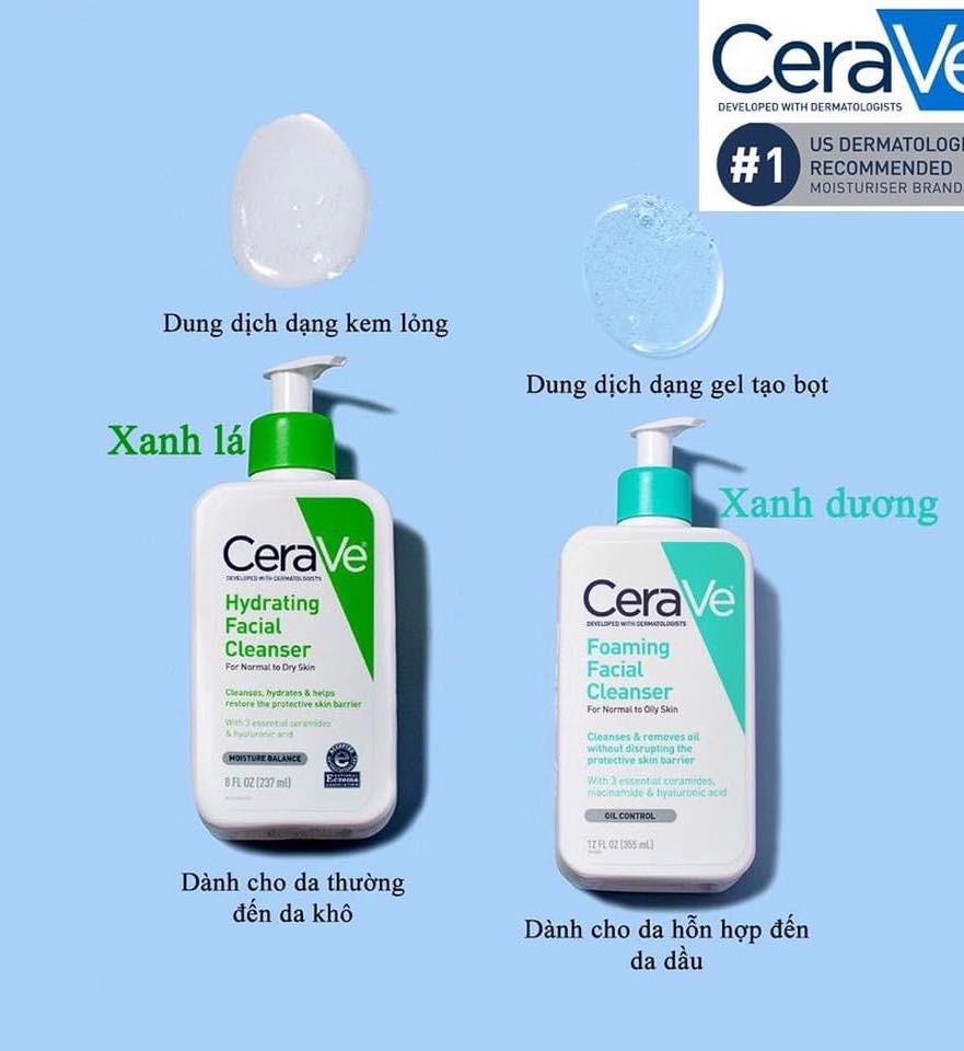 Sửa Rửa Mặt Cerave Bản Pháp 236ml