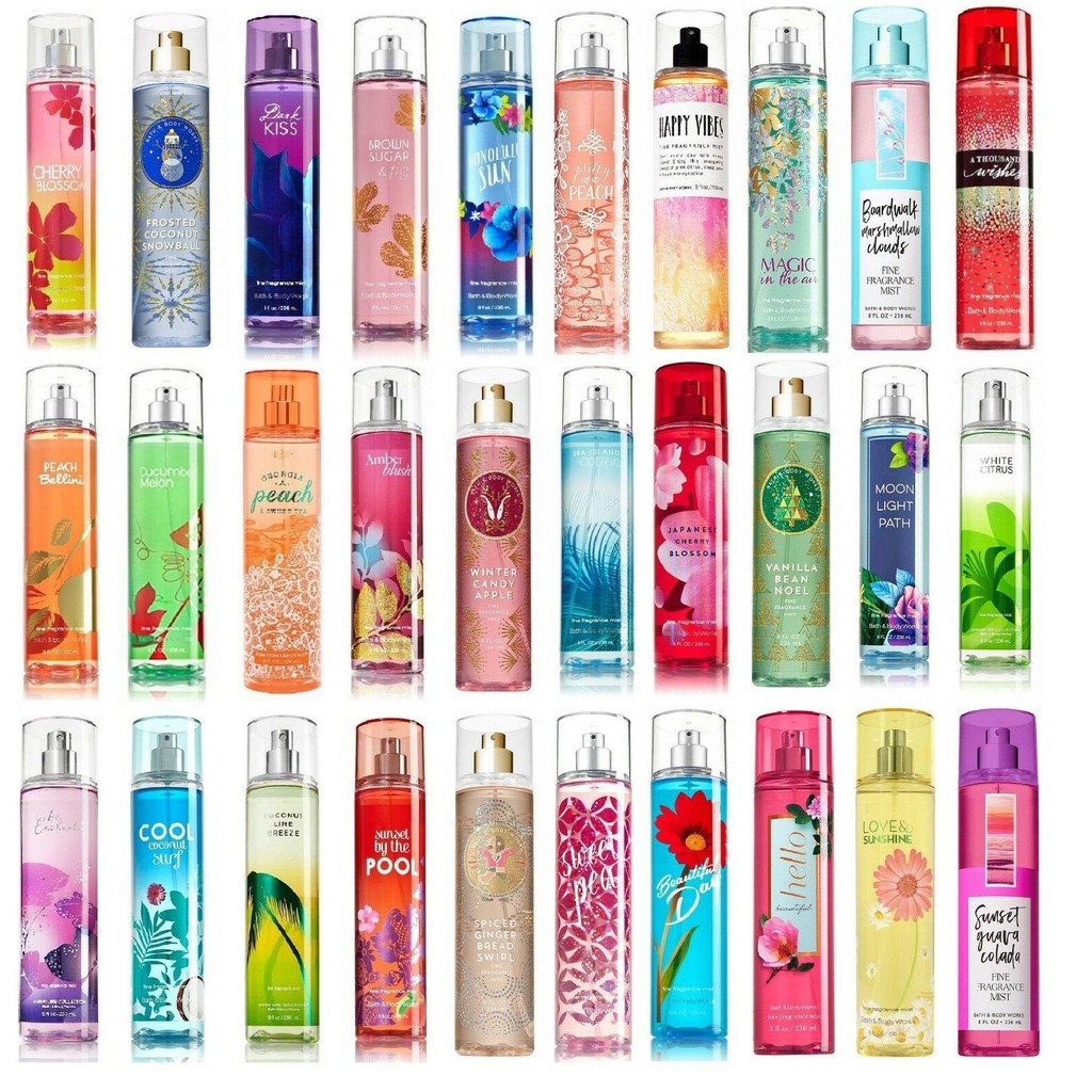 Mua 1 chai tặng 1 cây son _ xịt thơm body mist bath & body works 236ml