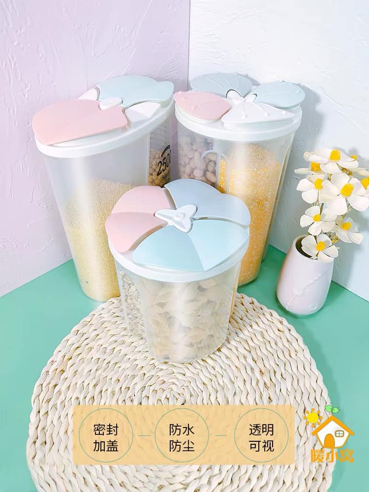 Hộp đưng hạt chia ngăn hình trụ