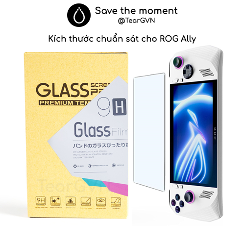 Kính cường lực 9H độ trong suốt cao cho ROG Ally - hộp 2 miếng