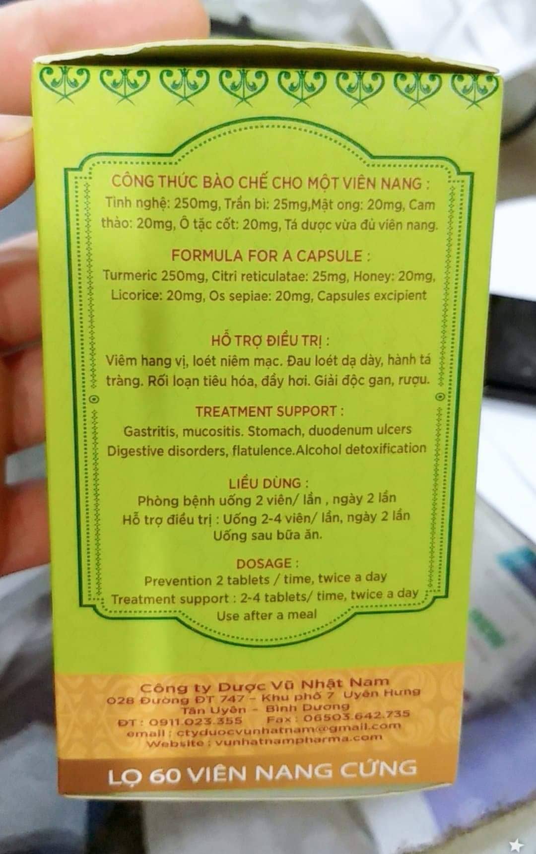 [HCM]Dạ dày Tá tràng-Thảo dươc Vũ Nhật Nam