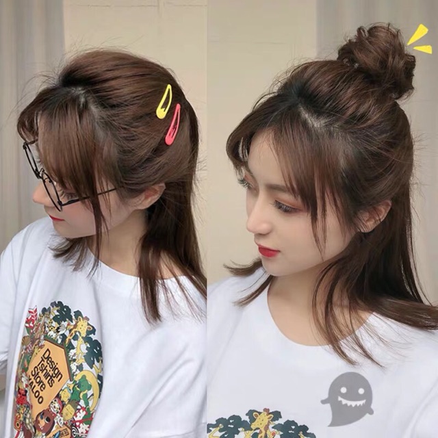 Tóc giả búi tròn mini - mẫu mới hót hít