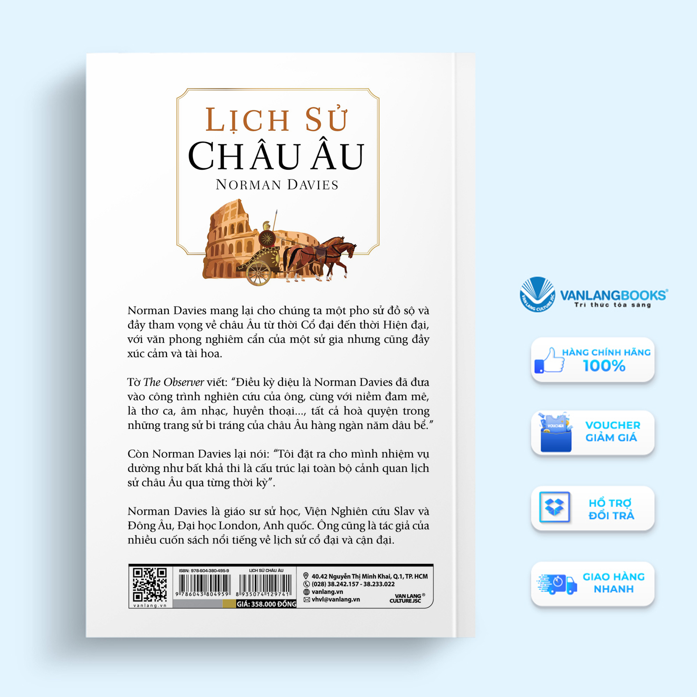 Sách - Lịch Sử Châu Âu - Norman Davies ( Tái Bản 2023)-Vanlangbooks